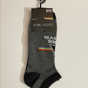 Pink Floyd Gray and Black Casual Socks. 2 Pair Set. Official Merchandise.